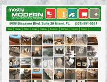 Tablet Screenshot of mostlymodernfl.com